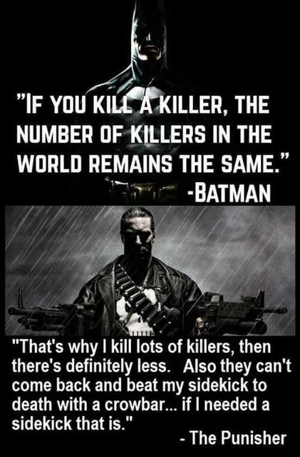 Batman vs Punisher 