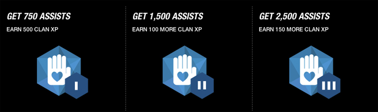 MW3 assists challenge clan xp