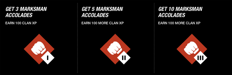 MW3 Clan Challenge: Marksman accolades