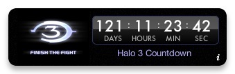 Halo 3 countdown widget