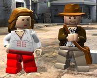Lego indy and Lego Marion: Two seconds later Indy got mysteriously hit by a shovel.